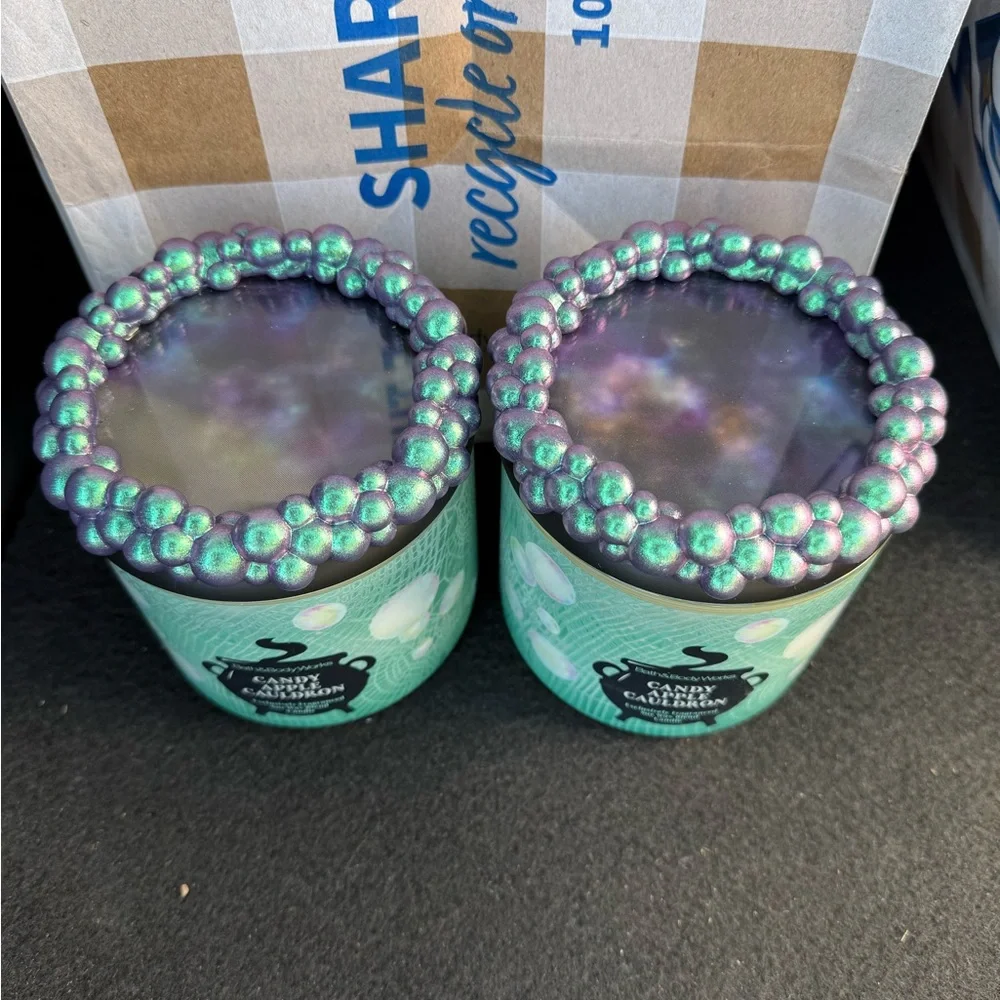 BATH AND BODY Candy Apple Cauldron Candle/2025/Fancy Lid/new and unused X 2